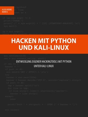 cover image of Hacken mit Python und Kali-Linux